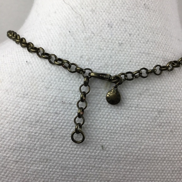 𝅺J. Crew Royal Cobalt Blue Teardrop Necklace - Picture 3 of 3